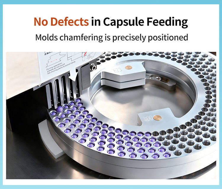 no defects in capsule feeding