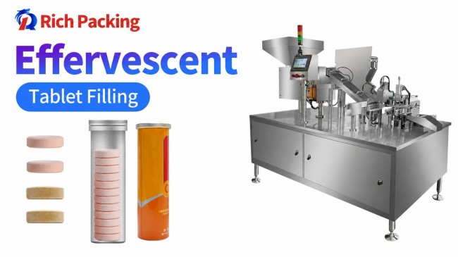 effervescent tablet tube filling machine