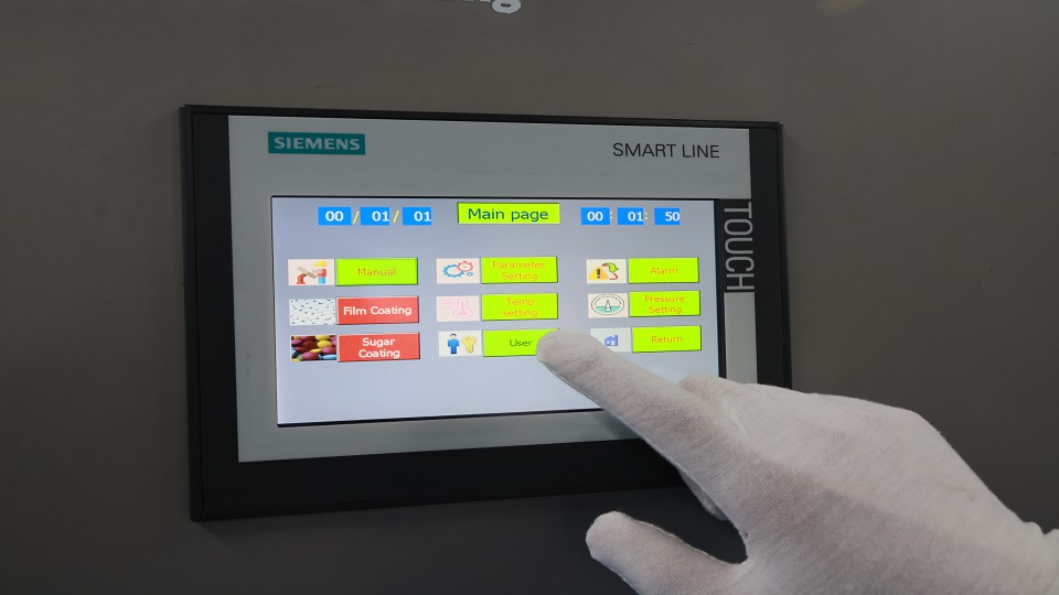 Siemens Touchscreen of rich packing&rsquo;s Tablet Coating Machine
